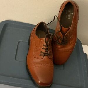 Stafford Kid’s Tan Oxford Shoes